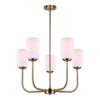 Canarm Novalee 5-Light Gold Chandelier - 120V, 60W