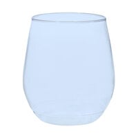 Tossware POP 14 oz. Plastic Royal Blue Vino Glass - 252/Case