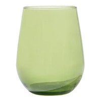 Tossware Reserve Go-To 16 oz. Moss Tritan™ Plastic Stemless Wine Glass - 24/Case