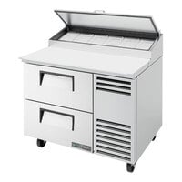 True TPP-AT-44D-2-HC 44 5/8" Refrigerated Pizza Prep Table with Two Drawers