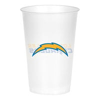 Creative Converting Los Angeles Chargers 20 oz. Plastic Cup - 96/Case