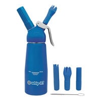 Whip-It Armor 0.33 Liter Blue Rubber-Coated Aluminum Whipper DC-Amr-Q06R