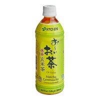 Ito En Oi Ocha Matcha Genmaicha Green Iced Tea 16.9 fl. oz. - 12/Case