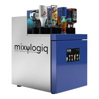 Mixologiq 860001222432 Mixo Two 20-Bottle Blue Cocktail Machine - 110-240V