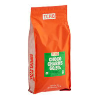 TCHO Choco Charms 60.5% Dark Chocolate Hexagons 6.6 lb. - 3/Case