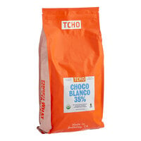 TCHO Choco Blanco 35% White Oat Milk Chocolate Hexagons 6.6 lb.