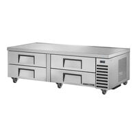 True TRCB-72-HC 72 3/8" Refrigerated Chef Base with 4 Drawers