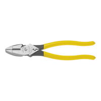 Klein Tools 9" High-Leverage Side Cutting Lineman's Crimping Pliers D213-9NE-CR