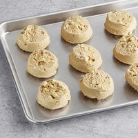 Otis Spunkmeyer Sweet Discovery Preformed White Chocolate Macadamia Nut Cookie Dough 4 oz. - 80/Case