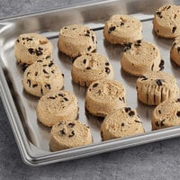 Otis Spunkmeyer Sweet Discovery Preformed Chocolate Chip Cookie Dough 1.33 oz. - 240/Case
