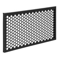 SelectSpace Essential Partition 5' Black Galvanized Steel Hexagonal Pattern Adjustable Height Extender Panel