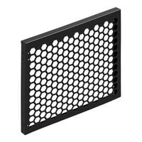 SelectSpace Essential Partition 3' Black Galvanized Steel Hexagonal Pattern Adjustable Height Extender Panel