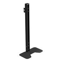 SelectSpace Essential Partition Black Galvanized Steel Gate Stop Post