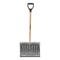 Seymour Midwest S400 Jobsite 18" Aluminum Snow Shovel with 41" Hardwood Handle and Wear Strip 96803