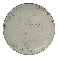 International Tableware Splash 12" Creme Stoneware Coupe Plate - 12/Case