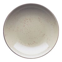 International Tableware Splash 40 oz. Creme Stoneware Bowl - 12/Case