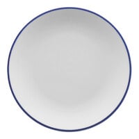 International Tableware Torino Bistro 5 1/2" Blue Band Porcelain Bread and Butter Plate - 36/Case