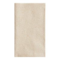 Choice Touchstone Beige Customizable Linen Feel 1/8 Fold Dinner Napkin 15" x 17" - 300/Case