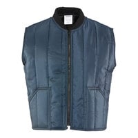 RefrigiWear Econo-Tuff Navy Insulated Quilted Vest 0912RNAVMED - Medium