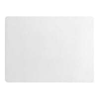 Choice 12" x 9" x 1/2" White Polyethylene Cutting Board