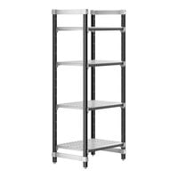 Cambro EXU213072V4480 Camshelving® Elements XTRA 4-Shelf Vented Starter Unit - 21'' x 30'' x 72''