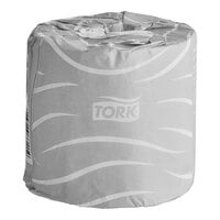 Tork Premium 4" x 4" Individually Wrapped 2-Ply Standard 400 Sheet Toilet Paper Roll T24 - 80/Case