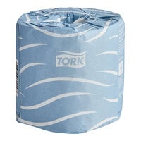 Tork Advanced 4" x 4" Individually Wrapped 2-Ply Standard 500 Sheet Toilet Paper Roll T24 - 48/Case