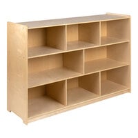Flash Furniture Hercules 48" x 15" x 36" 8-Compartment Wood Classroom Storage Cabinet