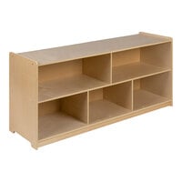 Flash Furniture Hercules 48" x 15" x 24" 5-Compartment Wood Classroom Storage Cabinet