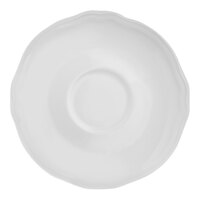 Arcoroc Athena 6 1/2" White Scalloped Porcelain Saucer by Arc Cardinal - 24/Case