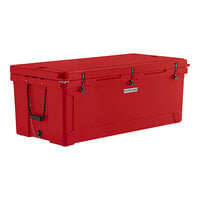 CaterGator CG200RD Red 210 Qt. Rotomolded Extreme Outdoor Cooler / Ice Chest