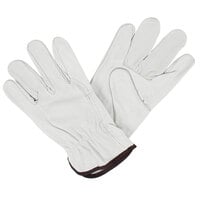 Cordova Standard Grain Cowhide Leather Driver's Gloves with Wraparound Forefingers - 12/Pack