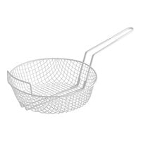 Choice 12" Epoxy-Coated Coarse Mesh Breading Basket with Helper Handle