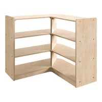 Flash Furniture Bright Beginnings 31 1/2" x 31 1/2" x 31 1/2" Wooden 6-Shelf Open Storage Corner Unit