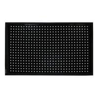 M+A Matting Comfort Flow 420123900 2' x 3' Black Rubber Grease-Proof Anti-Fatigue Scraper Mat with Beveled Edge - 3/8" Thick