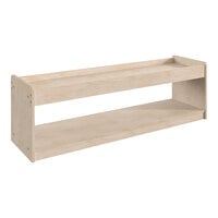 Flash Furniture Bright Beginnings 47 1/4" x 16" Wooden 2-Shelf Open Storage Unit with Upper Shelf with Raised Edges