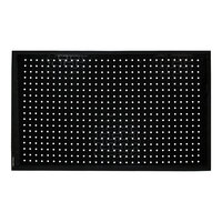 M+A Matting Comfort Flow 420139900 3' x 9' Black Rubber Grease-Proof Anti-Fatigue Scraper Mat with Beveled Edge - 3/8" Thick