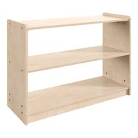 Flash Furniture Bright Beginnings 31 1/2" x 24 1/2" Wooden 2-Shelf Open Storage Unit