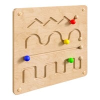 Flash Furniture Bright Beginnings 18" x 18" Wooden STEAM Lines and Patterns Wall Activity Board