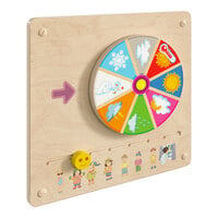 Flash Furniture Bright Beginnings 18" x 18" Wooden STEAM Weather Wall Activity Board