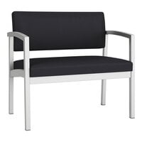 Lesro Lenox Steel Patriot Plus Black Vinyl Bariatric Guest Arm Chair