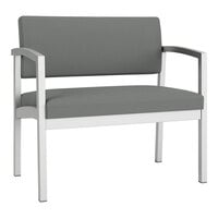 Lesro Lenox Steel Open House Asteroid Fabric Bariatric Guest Arm Chair
