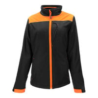 Refrigiwear HiVis Two-Tone Black / Orange Women's Insulated Softshell Jacket