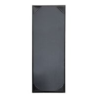 H. Risch, Inc. Oakmont Black 1-Panel Menu Cover with Album Style Corners