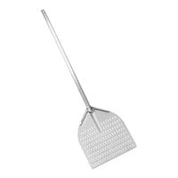 American Metalcraft 14 1/2" Square Perforated All Aluminum Pizza Peel with 41" Handle LPITP1438