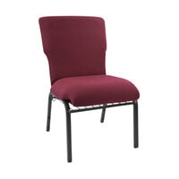 Flash Furniture Advantage Discount 21" Maroon Church Chair with Black Frame
