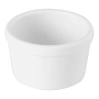 Bon Chef Mezzo 2.5 oz. Bright White Porcelain Ramekin - 48/Case