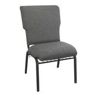 Flash Furniture Advantage Discount 21" Fossil Church Chair with Black Frame