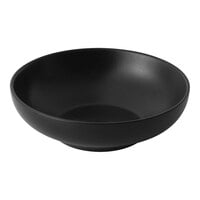 Bon Chef Tavola Midnight 24 oz. Black Porcelain Coupe Bowl - 24/Case