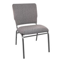 Flash Furniture Advantage 18 1/2" Charcoal Multipurpose Church Chair with Black Frame